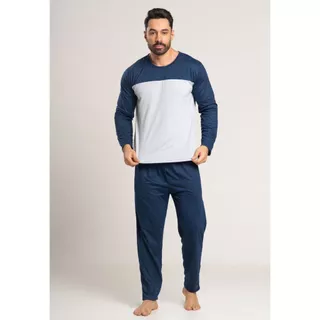 Promoção Pijama Masculino Longo Inverno  Calça Comprida  Blusa Manga Longa Frio em Oferta na Shopee