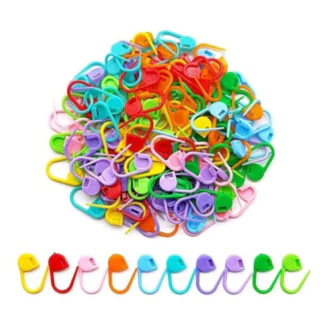 Kit  Marcadores Plástico De Ponto Cadeado Tricô Crochê 100 unidades em Oferta na Shopee