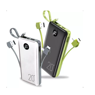 CARREGADOR POWERBANK PORTÁTIL AGOLD 10.000 ou 20.000 MAH ALTA VELOCIDADE BTE-10