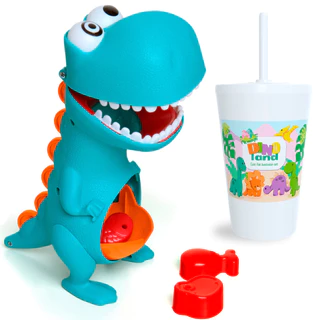 Boneco Dino Papa Tudo Educativo e Didático Série Brinquedos para Bebês Menina e Menino Elka