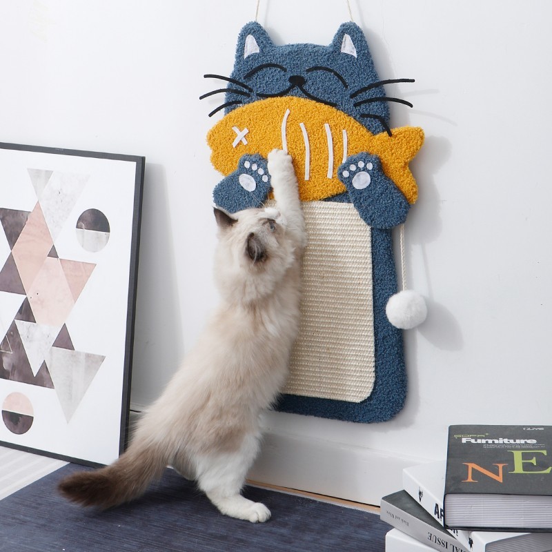 Arranhador De Gato Parede Squash 28x60 cm Mdf Sisal 024-189