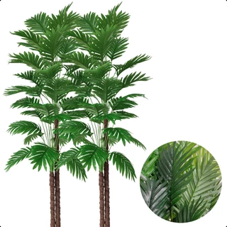 2 Coqueiro Palmeira Artificial Grande 150cm Sem Vaso Decoração