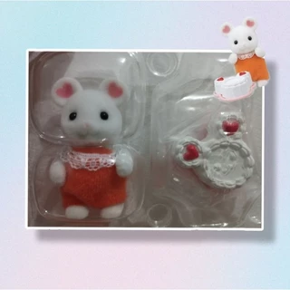 sylvanian families surpresa baby treats - bebê rato marshmallow