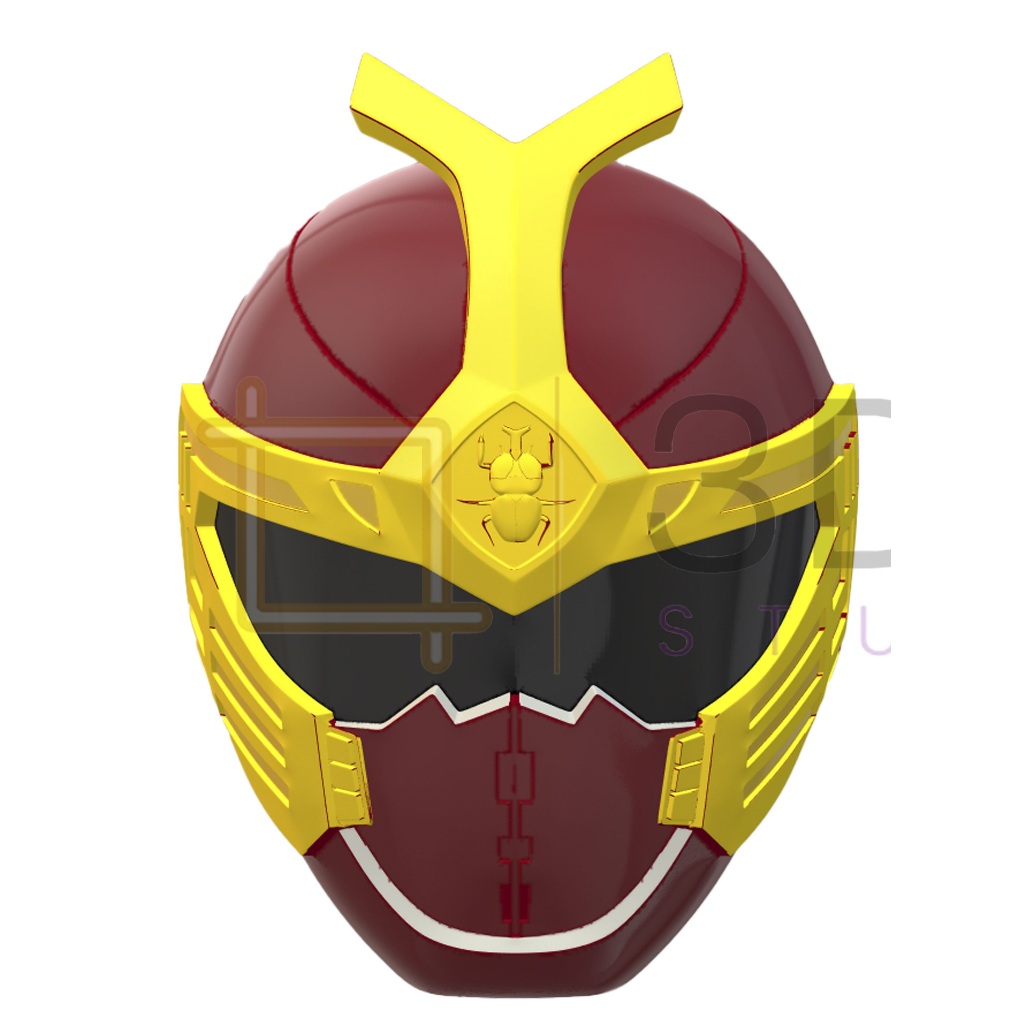 Capacete Power Rangers Tempestade Ninja Vermelho Escuro (Carmesim)
