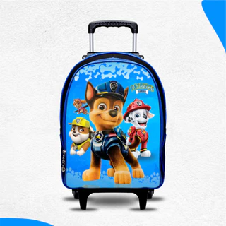 Mochila Infantil Patrulha Canina de Rodinha - Menino - Masculina