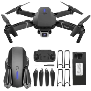 Drone E88 Pro Dual Câmera 4k Wifi Zangão 1 Bateria + Maleta
