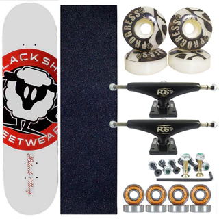 Skate Profissional Black Sheep completo pronto para andar para todas as idades
