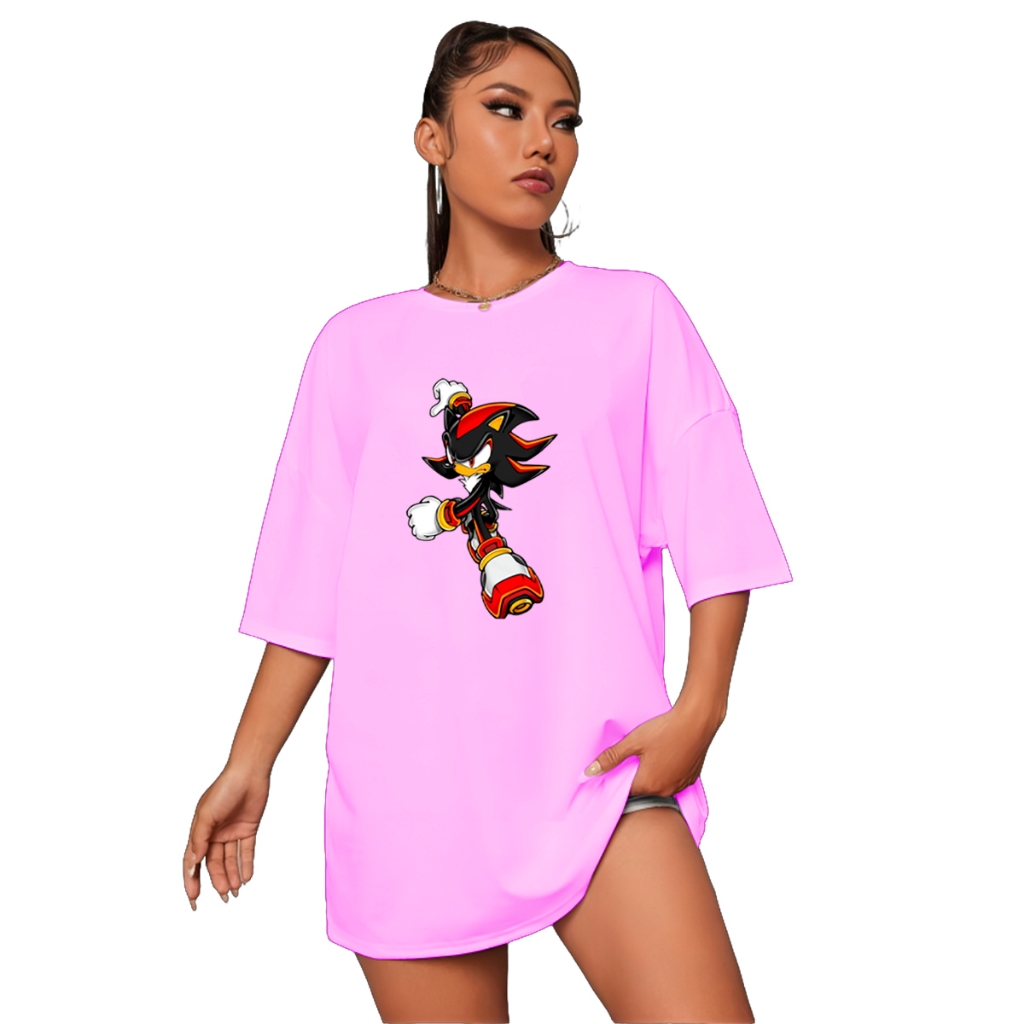 Camisa Oversized Moda Game Old Sonic Shadow | Shopee Brasil