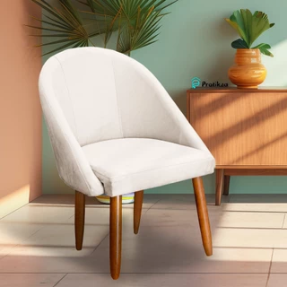 Cadeira Lua Veludo Decorativa Luxo Poltrona Lua Sala de Estar, Salão, Quarto, Estética, Pés Palito, Decoração Recepção, Atendimento Várias Cores - Pratikza