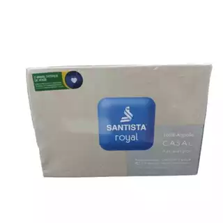 Lençol Algodão Com Elástico Royal Casal 1,4 X 1,9m Santista