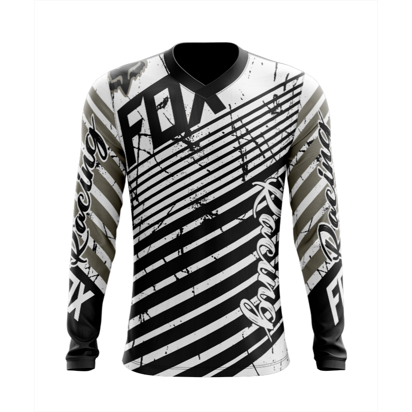Camiseta Motocross Fox Manga Longa Dry | Shopee Brasil