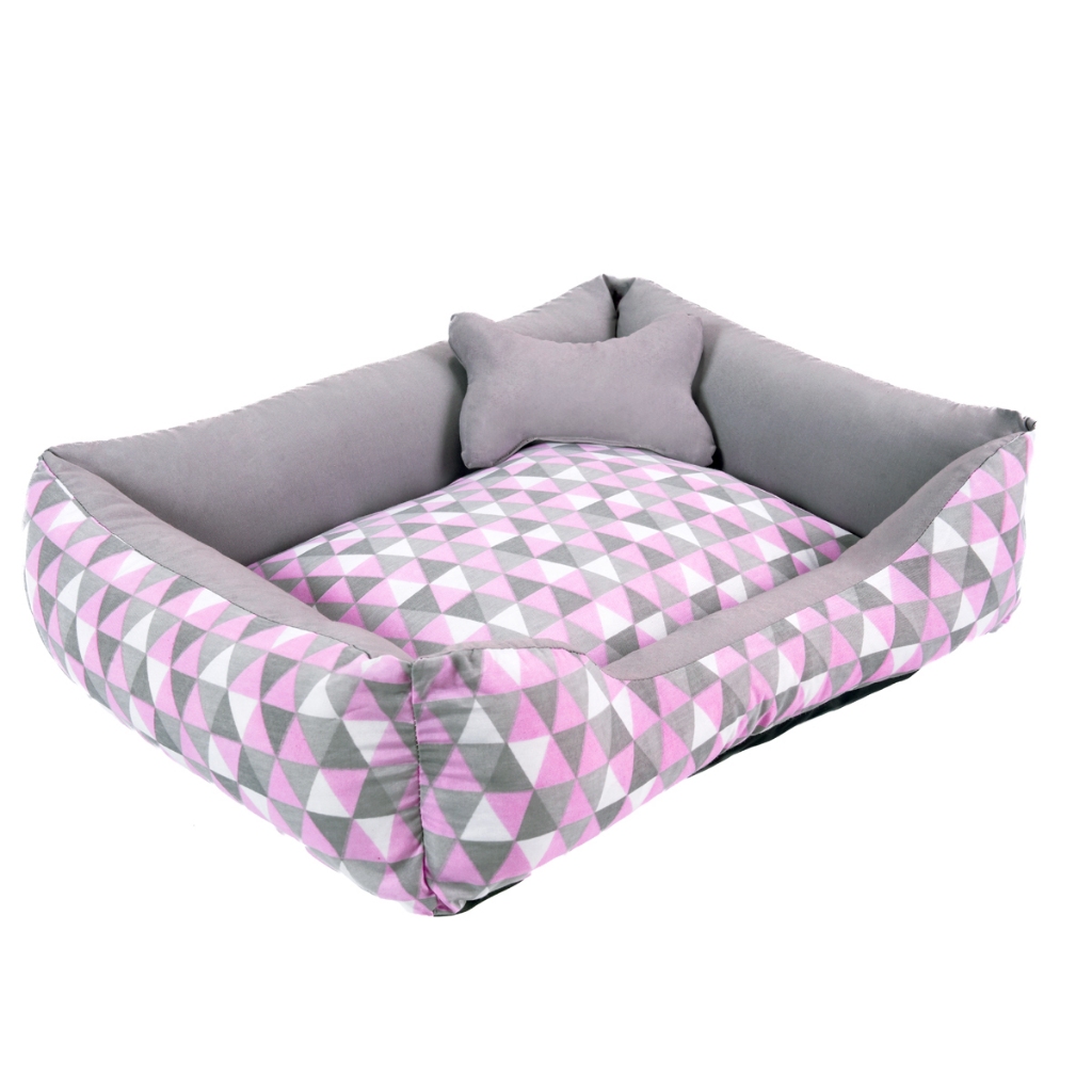 Cama pet Dog Caminha de Cachorro GRANDE Lavável 100% Algodão + Ossinho ...