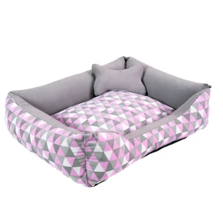 Cama pet Dog Caminha de Cachorro GRANDE Lavável 100% Algodão + Ossinho