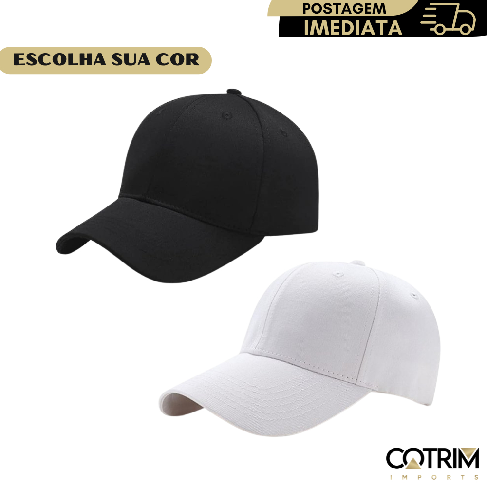 boné vermelho com aba azul