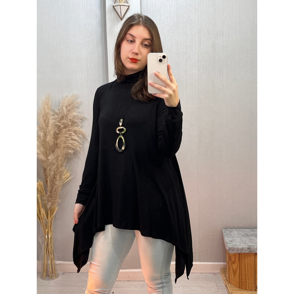 Maxi Blusa Inverno Gola Alta