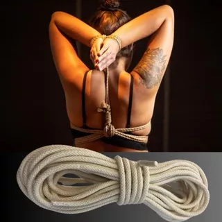 Corda Shibari Fetiche Bondage Algodão 10 Metros Crú 8mm