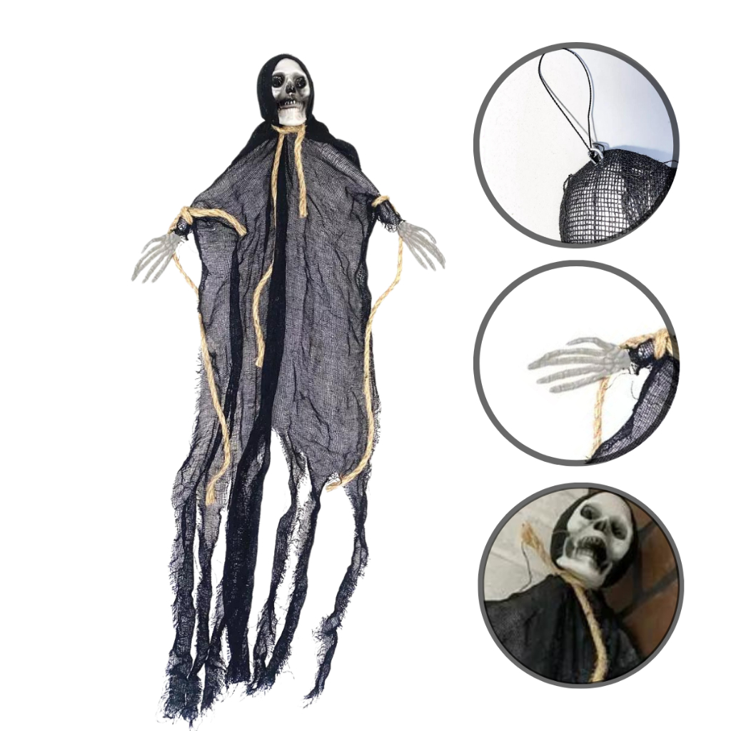Caveira Halloween Decoração Porta E Outros Festa Cosplay