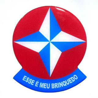 Kit 02 Adesivos 3D Estrela Esse É Meu Brinquedo Resinado
