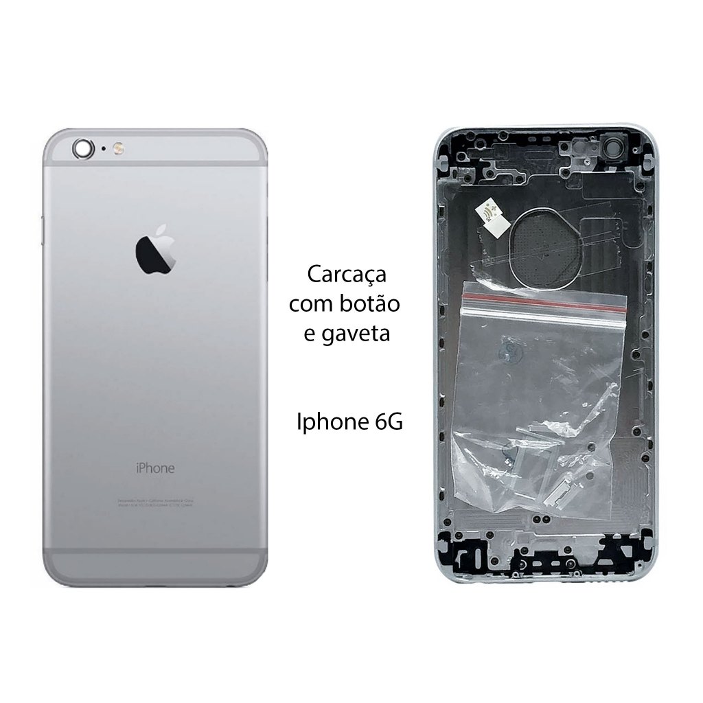 Carcaça Tampa Traseira Compativel Iphone 4g / 5g / 5c / 5s / 6g