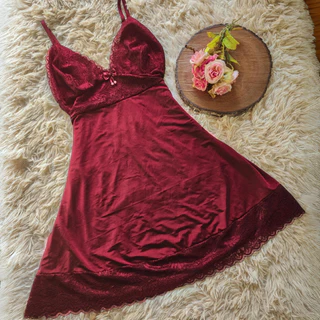 Camisola Sem Bojo Lingerie Roupa para Dormir Pijama Langerie de Luxo em Oferta na Shopee