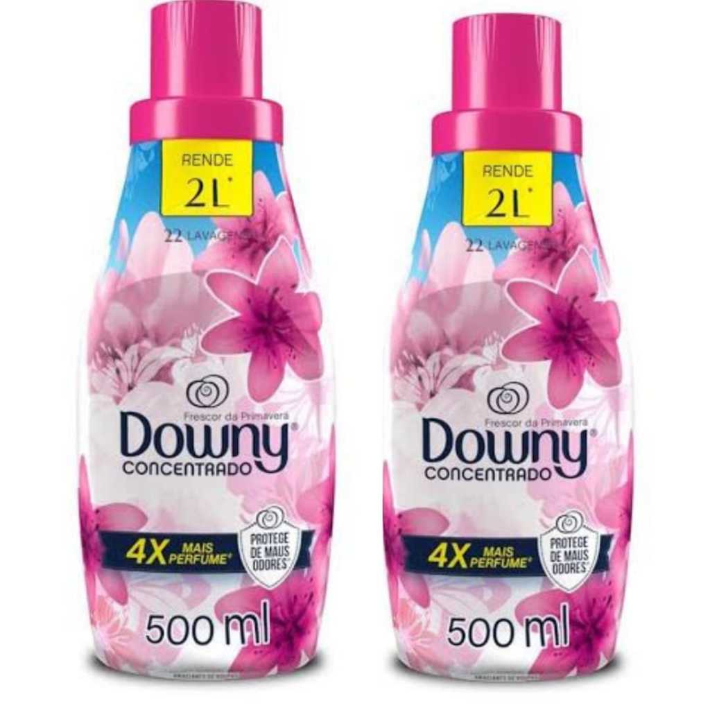 2 Amaciantes de Roupas Concentrado DOWNY 500ml cada com Nota Envio ...