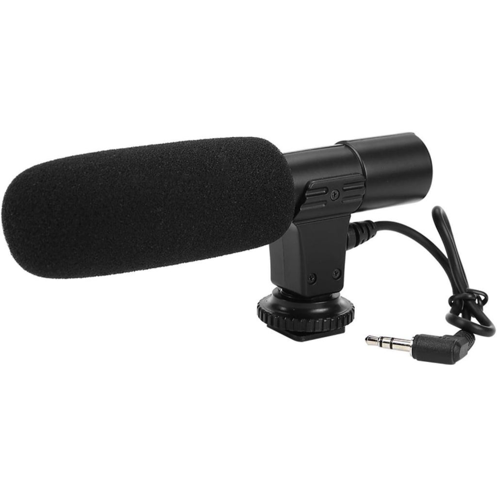 Microfone Direcional Camera Dslr Canon Nikon Sony Mic In Shopee Brasil
