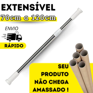 Varão Extensivo Para Box de Banheiro de 70cm a 1.20m Ajustavel Alumínio