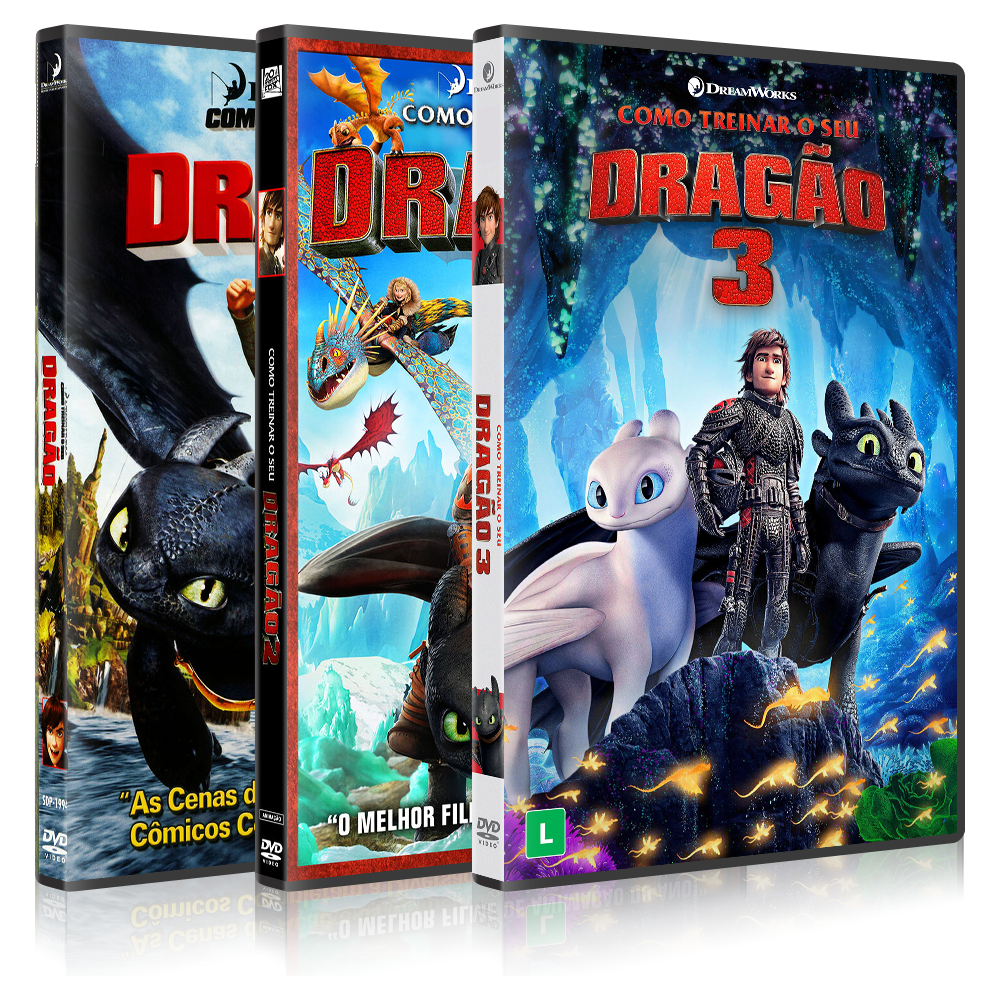 DVD Como Treinar seu Dragão (Vários a escolha) Dublado e Legendado ...