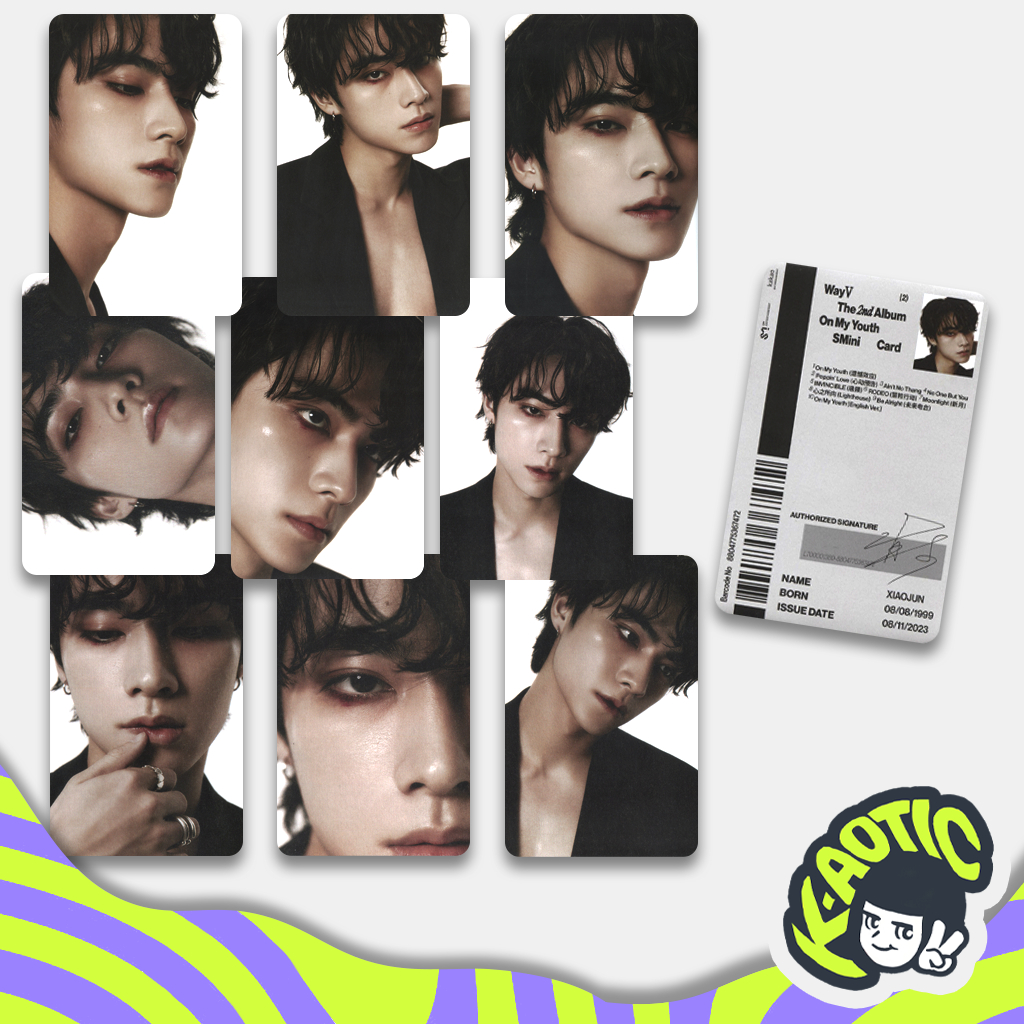 PHOTOCARDS XIAOJUN ON MY YOUTH (FANMADE) FRENTE E VERSO