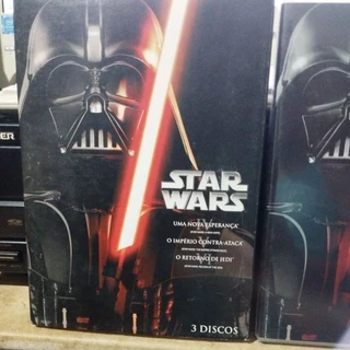 dvd filme - Star Wars 4 , 5 e 6 ( com luva)
