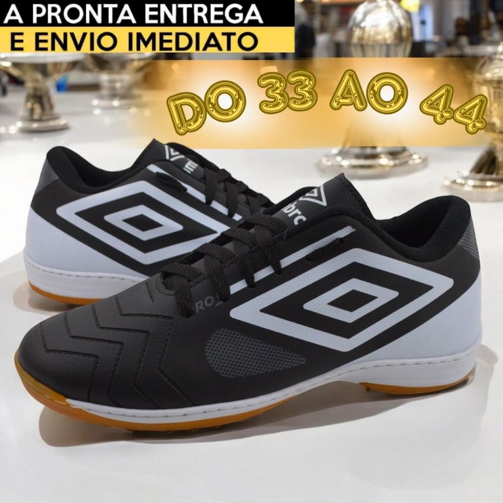 Chuteira Society/Salão Umbro Masculino Qualidade Premium - Do 33 ao 44