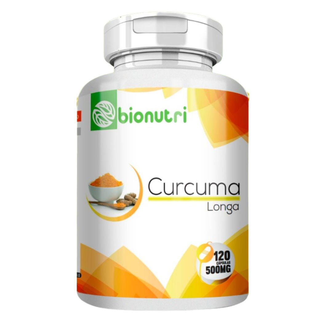 Cúrcuma Longa 120 cápsulas - 500mg - Bionutri