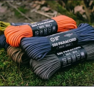 Corda Paracord 550 lbs ORIGINAL Importada dos EUA - diâmetro 4mm, 7 filamentos internos e 100% em Nylon