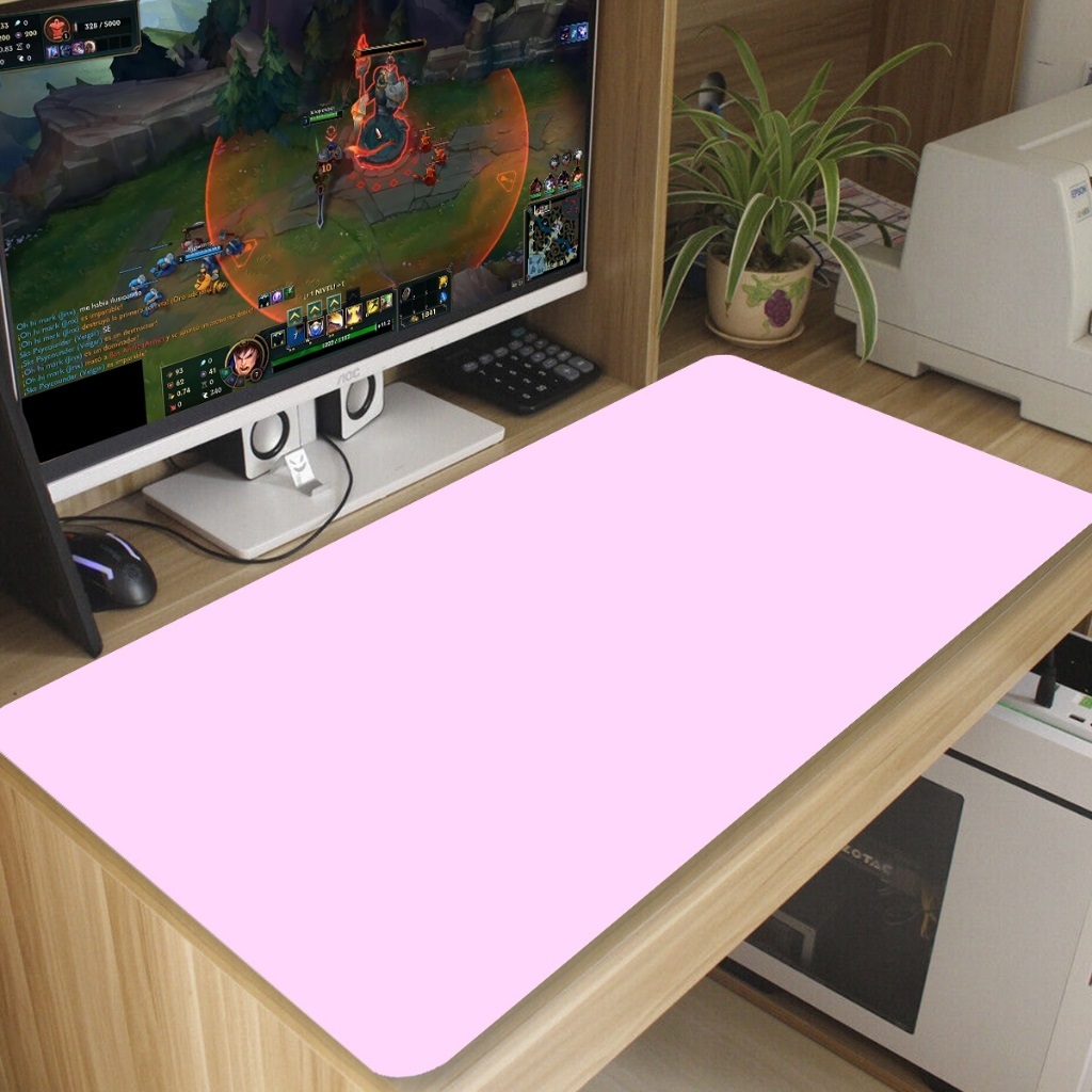 Mouse pad gamer rosa casual Antiderrapante Grande diversas estampas ...