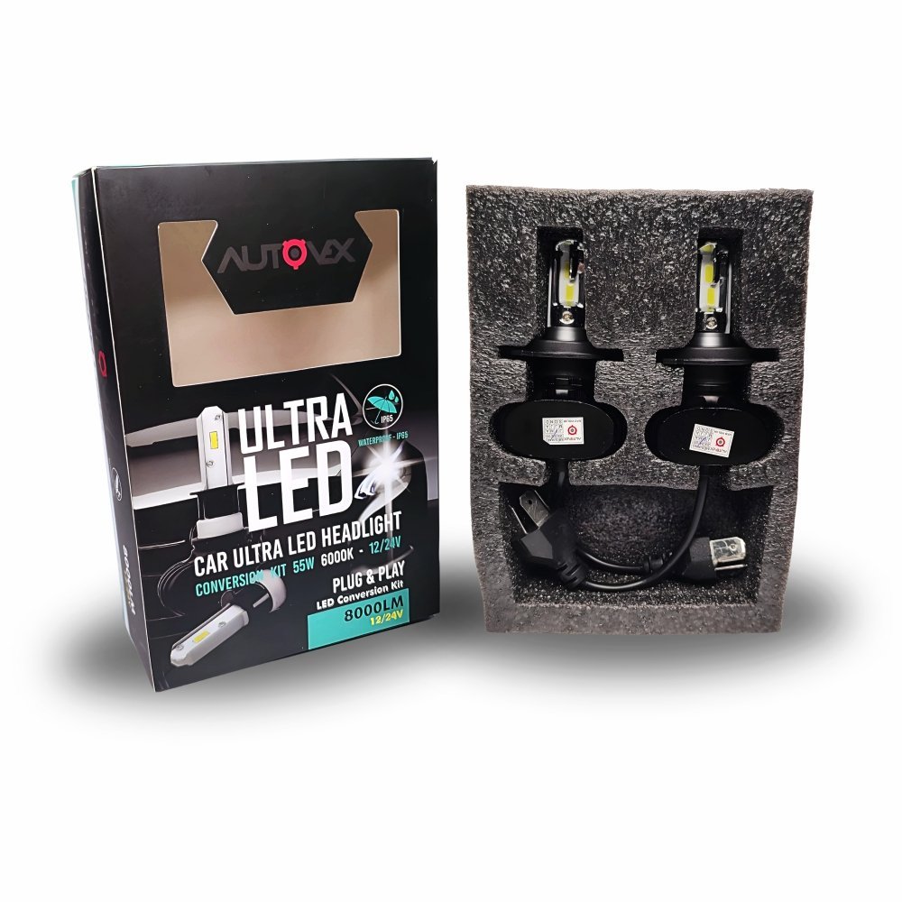 Par Lampada do Farol Ultra Led 8000Lm Autovex | Shopee Brasil