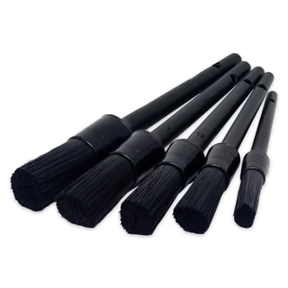 Kit 5 Pinceis Macios Para Limpeza Detalhamento Automotivo