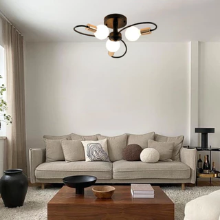 Luminária de teto Plafon Flower 3 Lâmpadas minimalista industrial