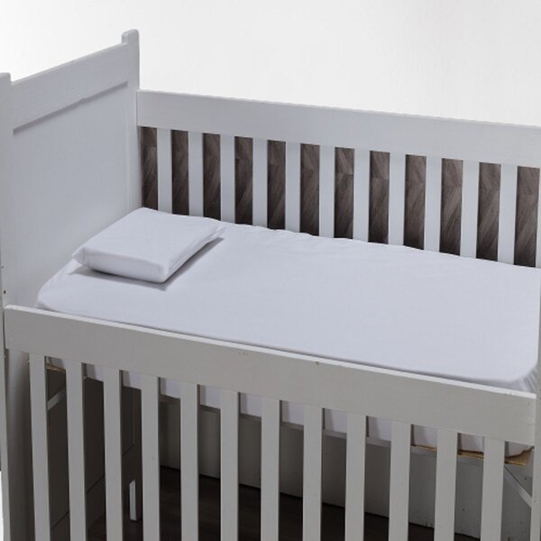 Jogo de Lençol Para Berço Americano 02 peças Toque Micro Percal 400 Fios