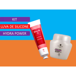 Kit Luva de silicone Romã e Hydra Power concentrado para os pés