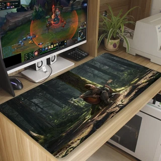 Mouse pad gamer the last Antiderrapante Grande diversas estampas 70x35 cm borda costurada