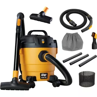 Aspirador De Pó e Água Wap GTW 10 Litros Soprador 1400W Amarelo