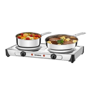 Fogão Elétrico Cooktop 2 Bocas Mondial Fast Cook Due FE-03