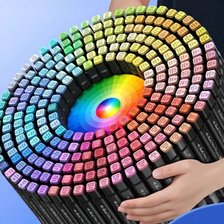 100/120/168 Cores Touch marker Caneta Marcadora Com Ponta Dupla/Pintura De Arte/Aquarela/Material Escolar/Escritório
