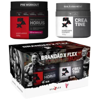 Combo Pré Treino Horus 300g + Creatina 100g - Max Titanium