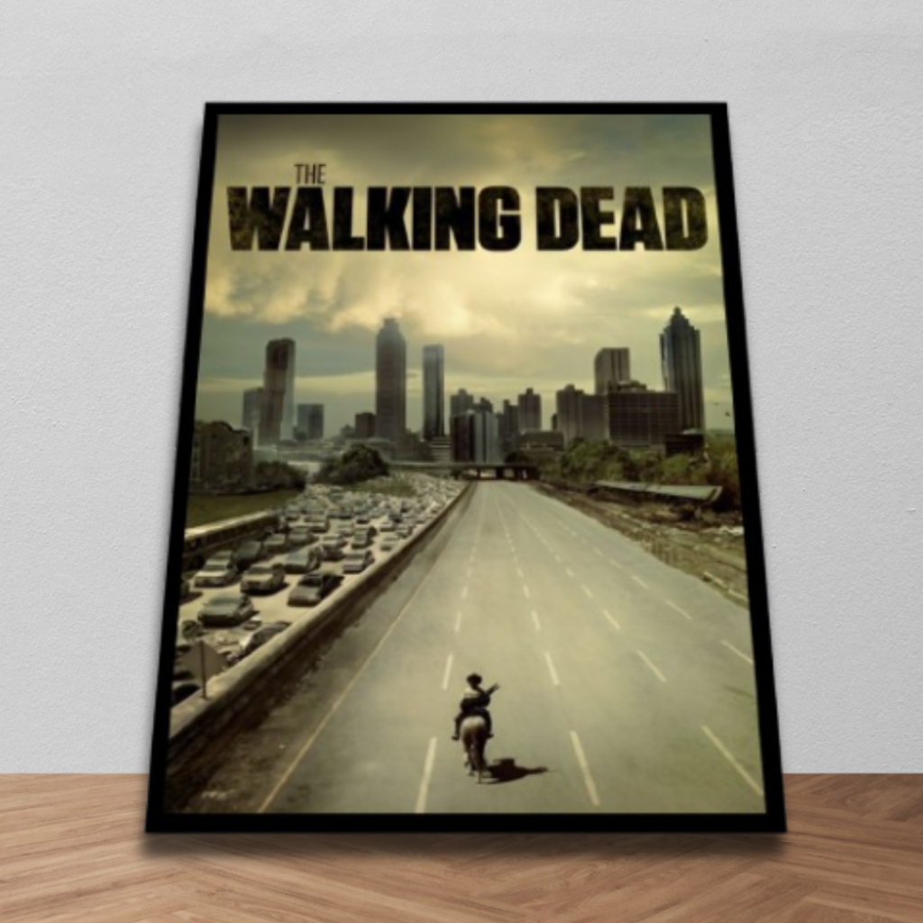 Quadro Parede Decorativo Moldura The Walking Dead Serie Rick Grimes TWD ...