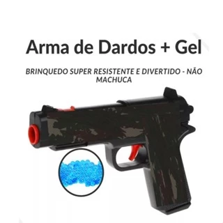 Pistola Arma De Bolinhas De Gel Orbeez e Nerf Recarregável - Brinquedo