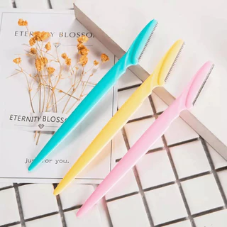 Kit 9 Lâminas Tipo Navalha Para Depilar Sobrancelha/ Buço e Rosto – Aparador Facial Feminino Prático e Seguro - WL em Oferta na Shopee