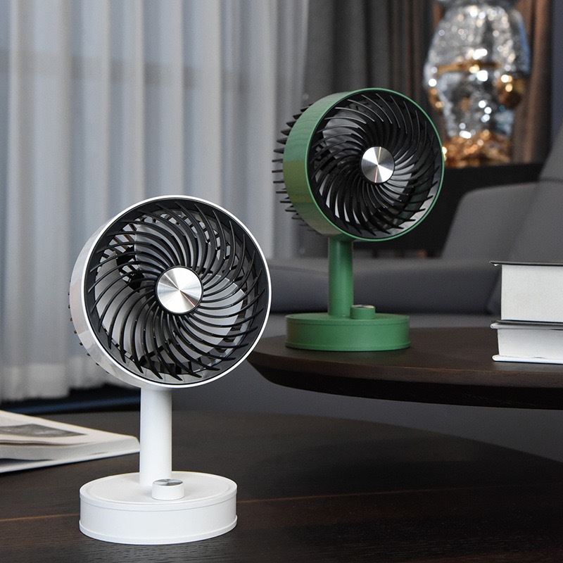 Ventilador de Mesa Portátil Diâmetro 23 cm Recarregavel 3 Velocidade Super Forte