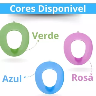 Assento Redutor Infantil Para Desfraude Vaso Sanitário Styll Baby Azul Rosa e Verde Menino e Menina NOVIDADE