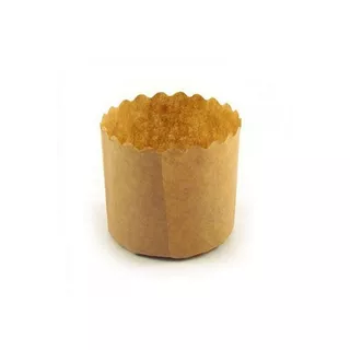 100 Forma de Papel Kraft para Assar Mini Panetone de 100g